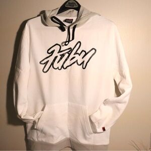 FUBU White Hoodie with Black Logo